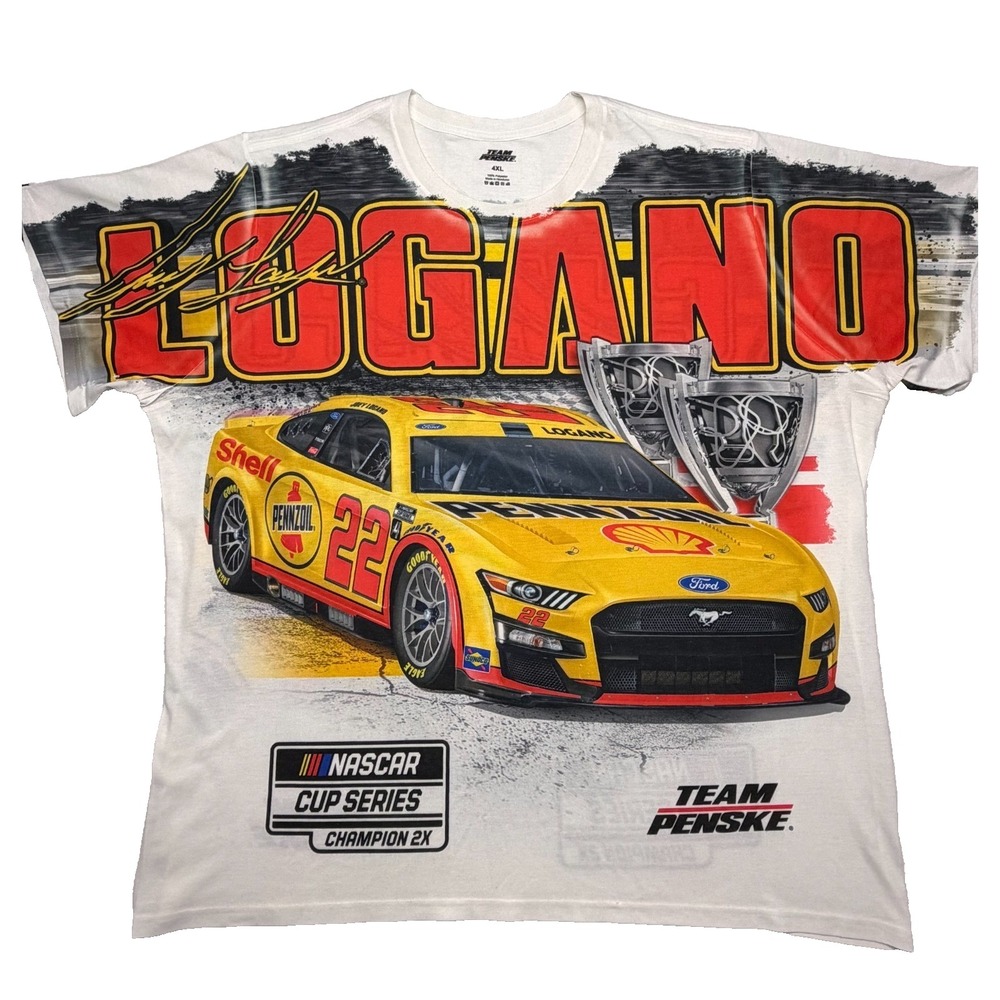 Joey Logan Team Penske 2022 Nascar Cup Series Men's 4X Champion Sublimated